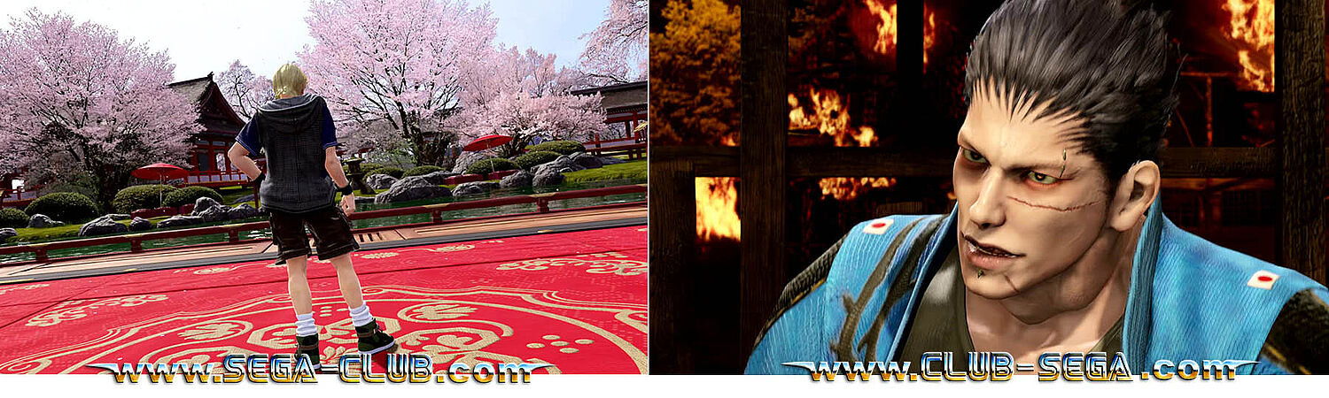 Doppelbild: die Kämpfer machen sich bereit - links: Lion und rechts: Goh