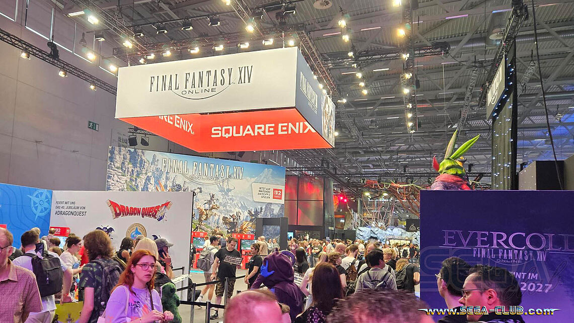 Final Fantasy 14 bei Square-Enix, dazu gibt es Dragon Quest und das 40-jährige Jubiläum