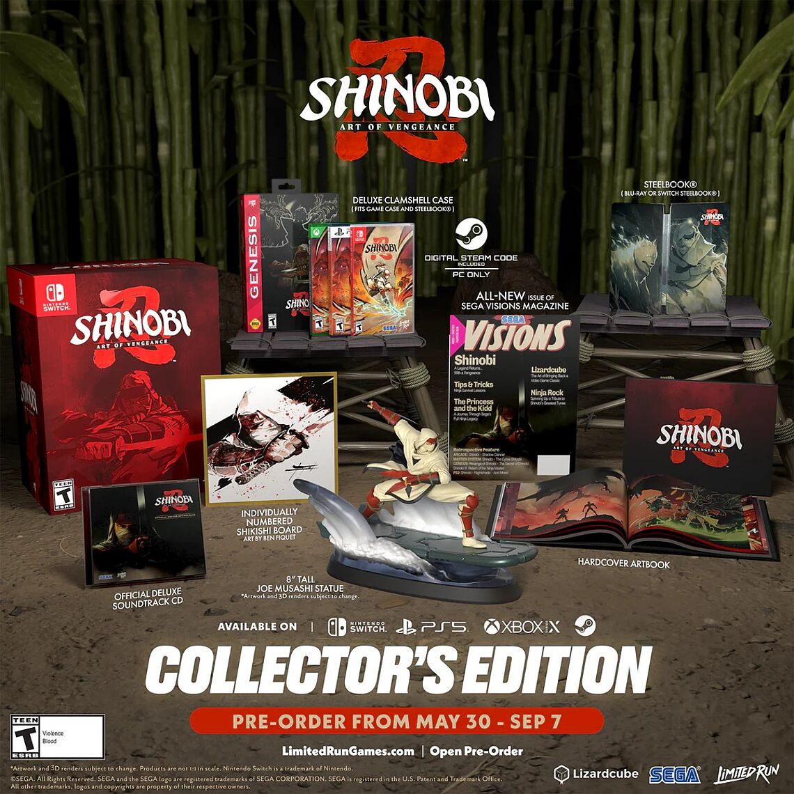 Collector's Edition: Soundtrack, Artbook oder Joe Musashi Statue