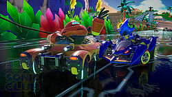 Roboter vs. Metal Sonic innerhalb der Green Hill Zone