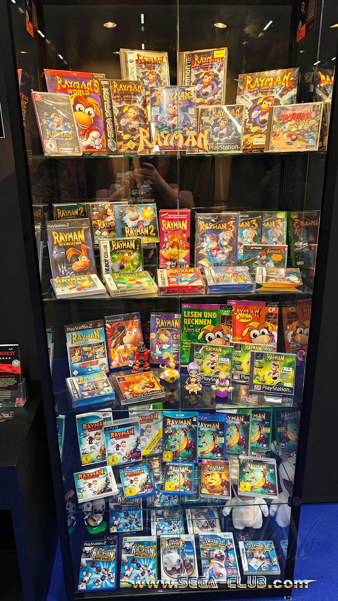 Rayman-Vitrine: von PlayStation bis Switch, Figuren und Plüsch
