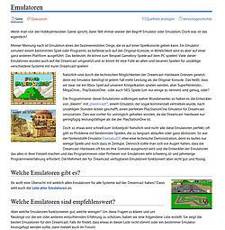 Emulatoren: Erklärung der Emulatoren anhand von Bleemcast und dem N64-DaedalusDC Emulator sowie Bilder für zum Beispiel Super Mario World des SNES