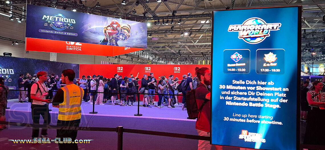 Metroid Prime 4 Beyond: eine riesige Schlange an Gamern, die das Switch 2 Spiel testen möchten