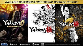 Upgrade Artwork der drei Yakuza Spiele und Cover