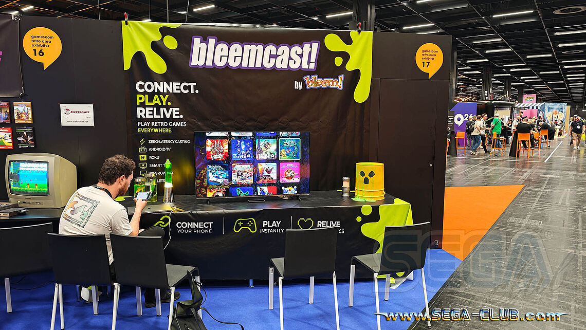 Bleemcast: Der Banner zeigte verschiedene Spielecover