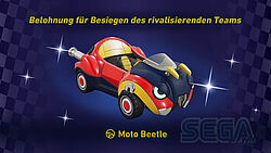 Belohnung im Rennpark: der Moto Beetle steht nun zur Verfügung