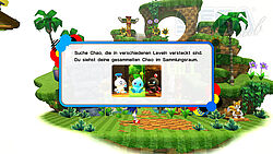 Chaos für Sonic: einmal in den Levels gefunden, können sie im Sammlungsraum angeschaut werden