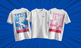 Weiße Shirts mit Sonic und Amy Aufdruck