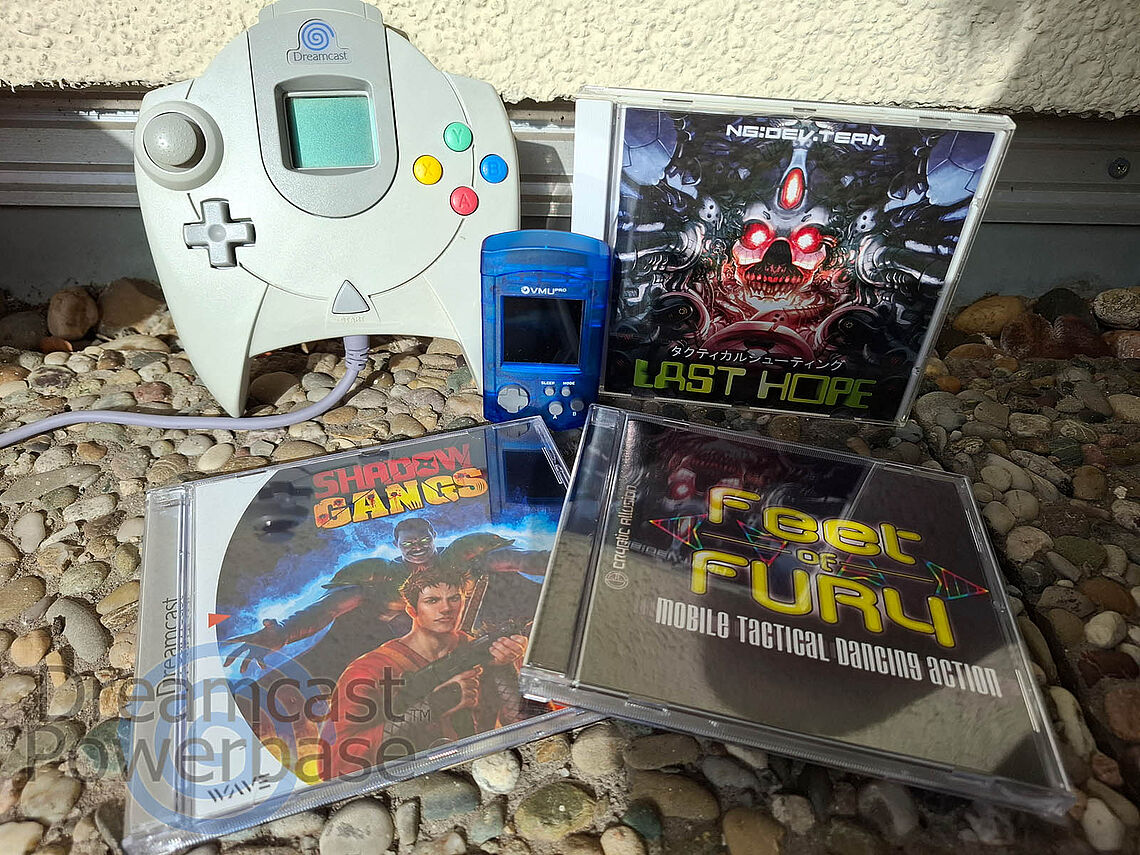 VMU Pro sowie drei Spiele nach der SEGA Ära: Feet of Fury, Last Hope und Shadow Gangs