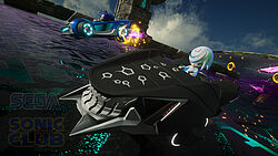 Sonic fährt gegen ein gepanzertes Fahrzeug von Sage