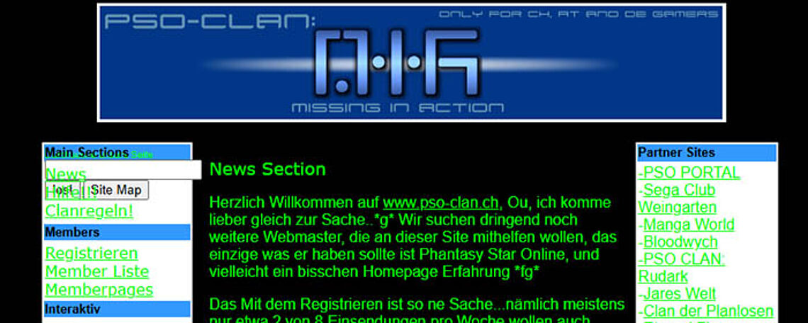Teaser PSO-Clan: MIA-Team