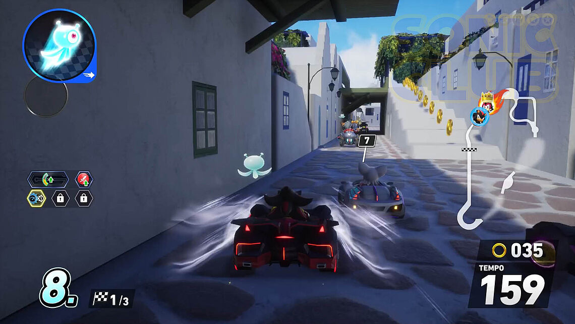 Shadow in den dünnen Straßengassen, versucht Rouge auf Platz 7 zu überhollen