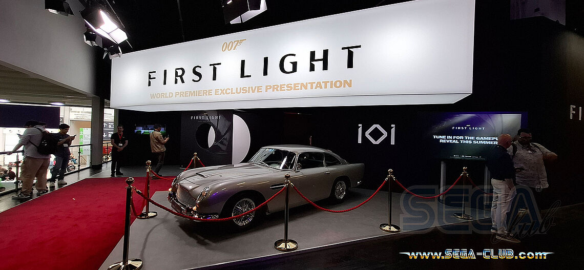 IO Interactive mit dem 007 First Light: World Premiere Exklusive Presentation und einem Aston Martin