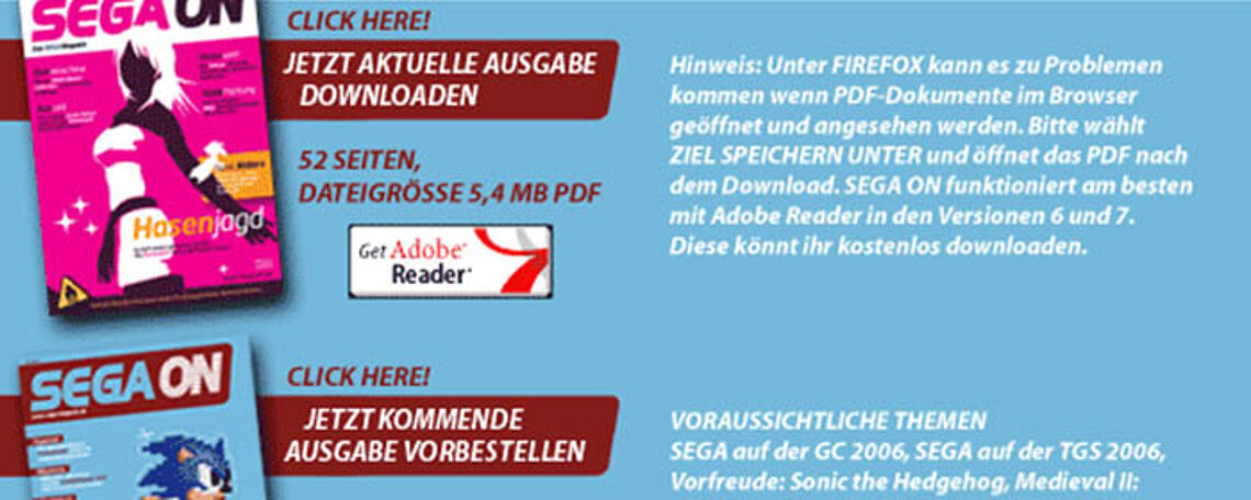 Teaser SEGA ON