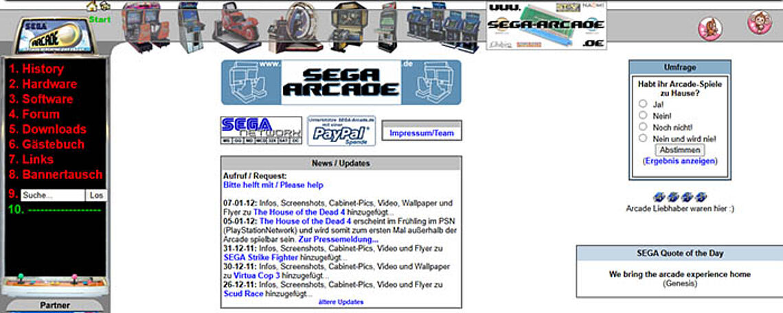 Teaser SEGA-Arcade.de