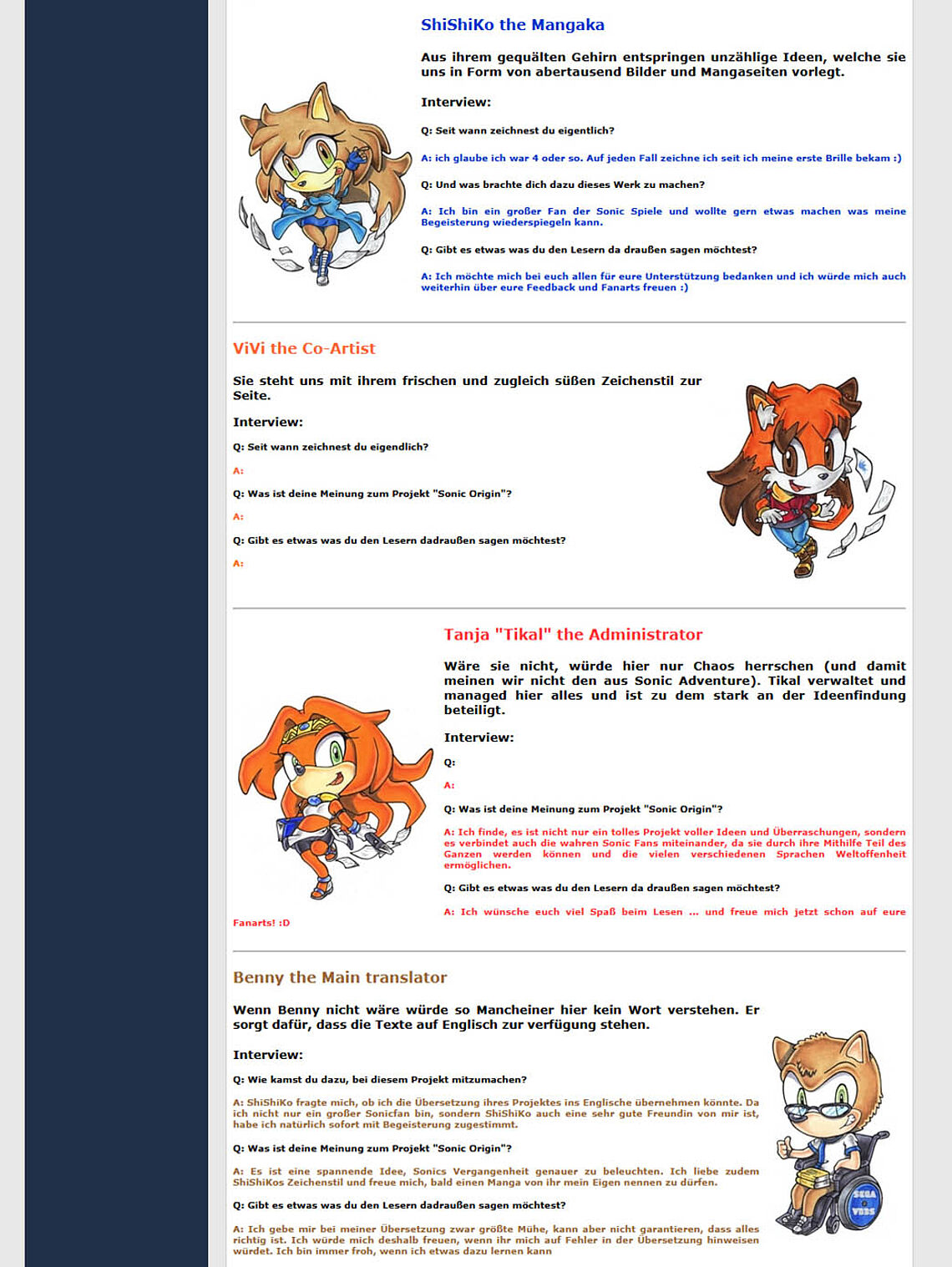 Die Macher: Fragen und Antworten an ShiShiko, Vivi, Tikal und Benny