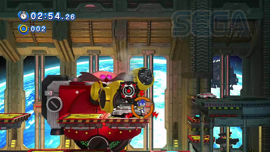 Der Death Egg Robot ziel auf Sonic