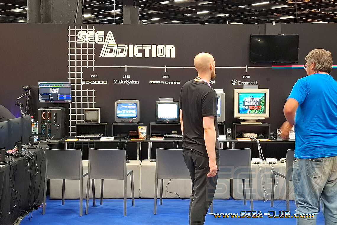 Blick auf den SEGA Addiction Stand