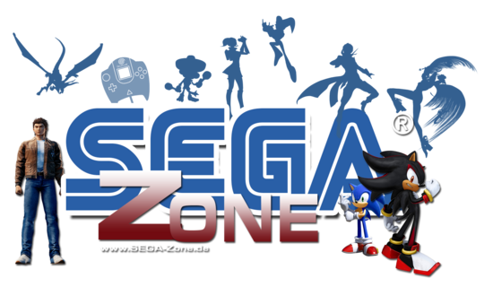 Das neue SEGA-Zone Logo umgeben von vielen SEGA-Charakteren