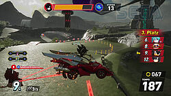 Shadow auf Kronos Island mit Stunts in der Luft