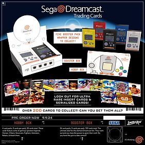 Dreamcast Merch: Trading Cards mit verschiedenen Designs, bspw. als VMU