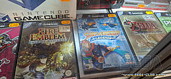 GameCube Spiele, darunter Skies of Arcadia Legends mit Preisschild von circa 290 Euro
