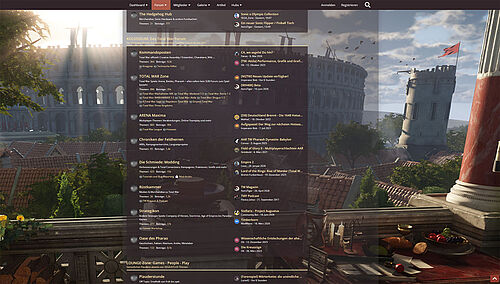Das Total-War-Forum integriert in der SEGA-Zone