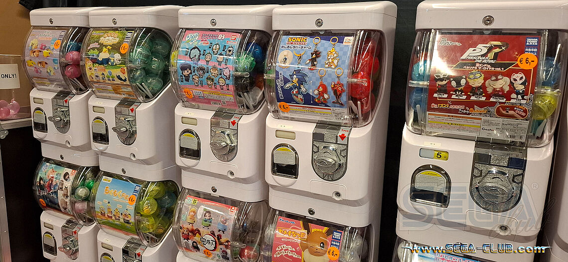 Kapselautomaten von Sonic, Persona 5, Pokémon und mehr