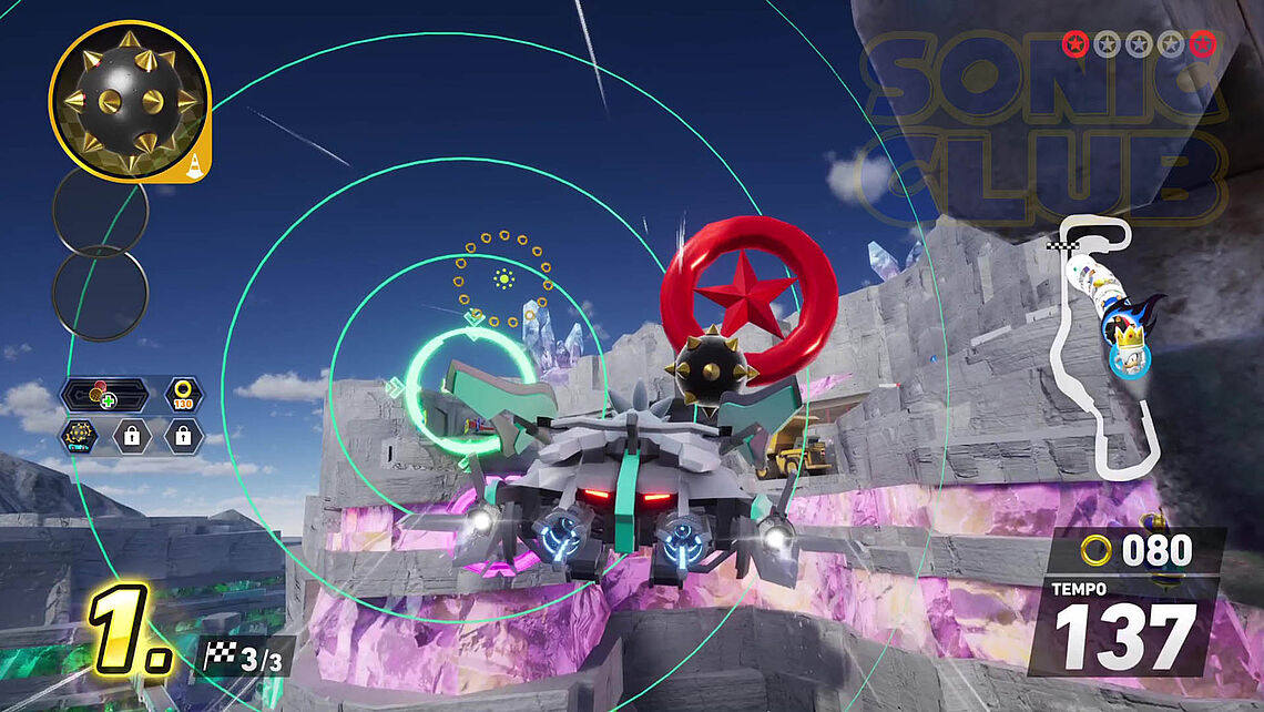 Silver in der Luft, fliegt auf das Transformationsportal für die Bodenfahrt zu