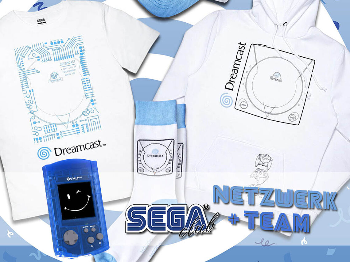 Verschiedene Dreamcast Aufdrücke als Teaser zum Netzwerk