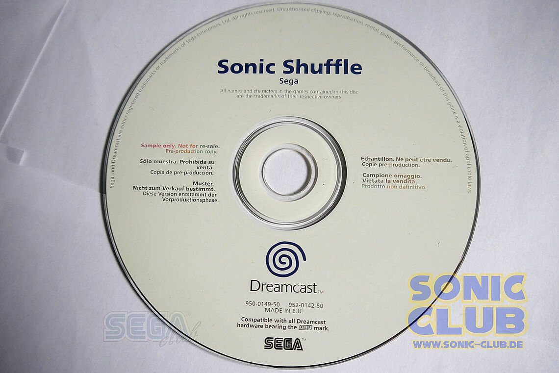 GD-Rom: Nahansicht des Datenträgers - not for re-sale